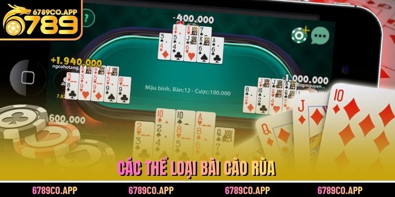 Các thể loại bài cào rùa